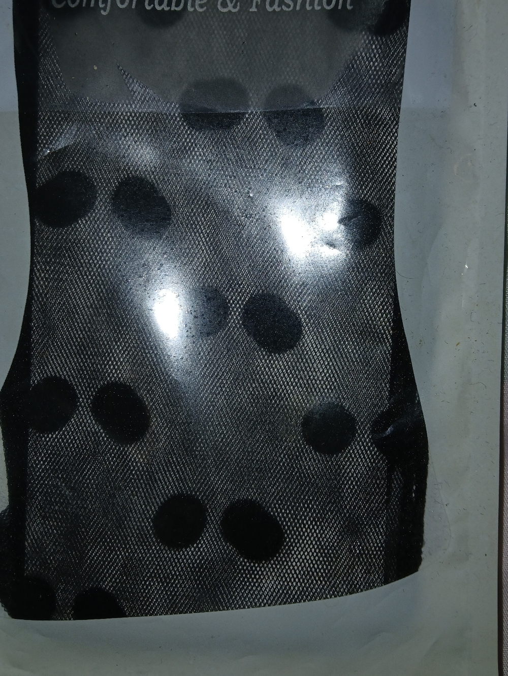 Black Sheer Polka Dot Tights